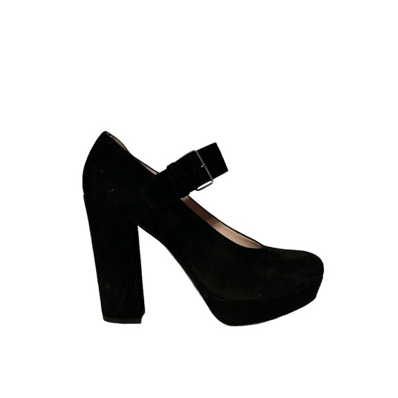 Miu Miu Black Suede Heels - Picture 1 of 4